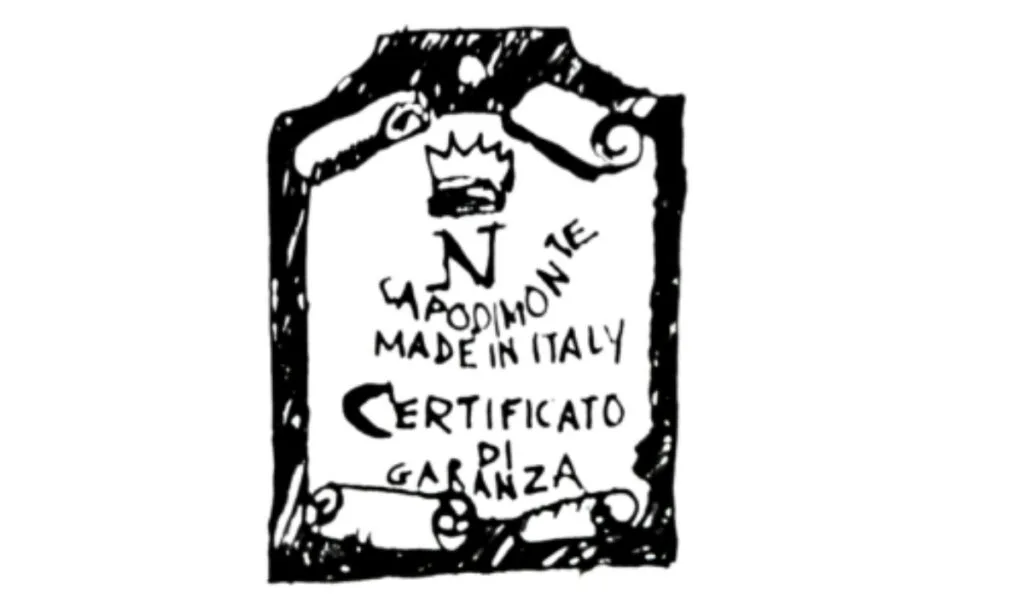 Capodimonte Porcelain Tag 1900 - 2000s