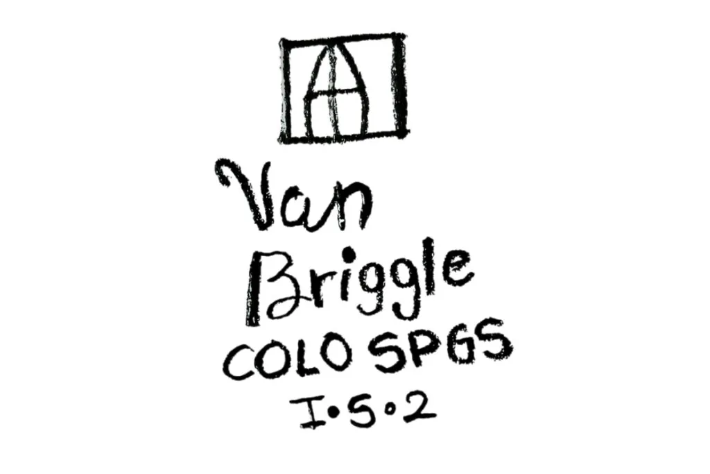Old Van Briggle Pottery with a Finisher's Mark