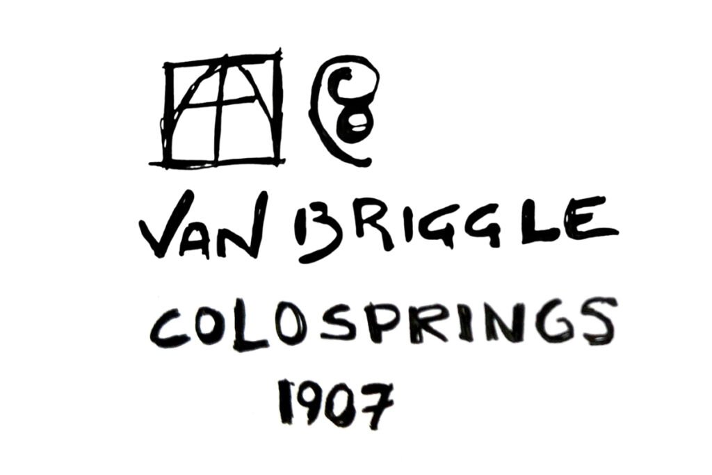 Van Briggle Pottery Colosprings Mark 1906 - 1907