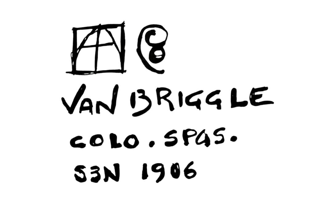 Van Briggle Pottery Location Mark 1906 - 1907