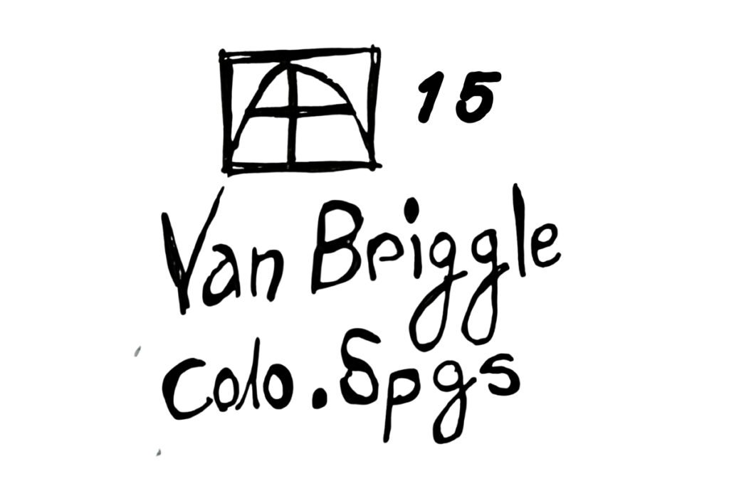 Van Briggle Pottery Mark with Shape Number