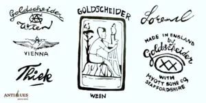 Vintage Goldscheider Porcelain Mark Chart