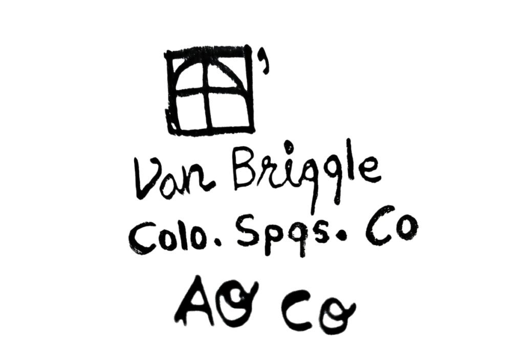 Vintage Van Briggle Pottery Script Mark