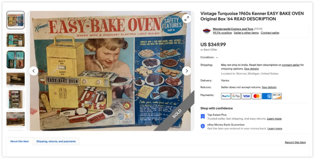 EASY BAKE OVEN Original Box Ebay 1