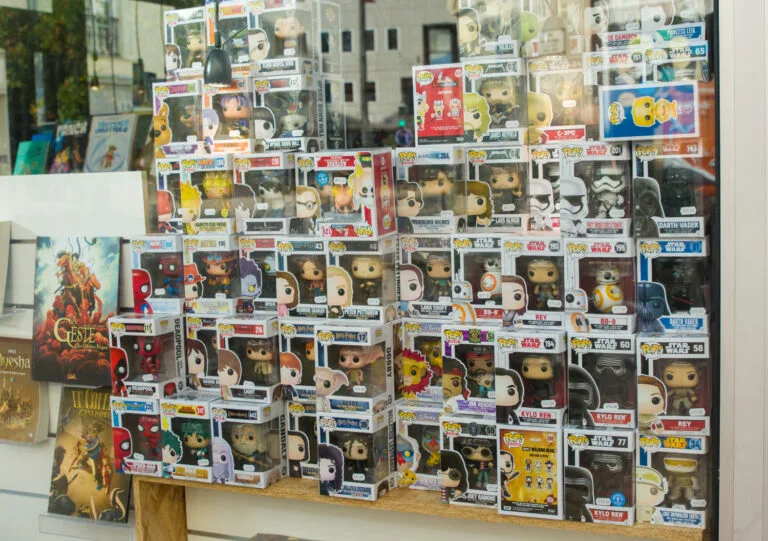Funko Pops In a Store