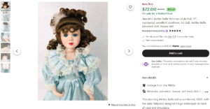 Ashley Belle Doll Value: Identification & Price Guide