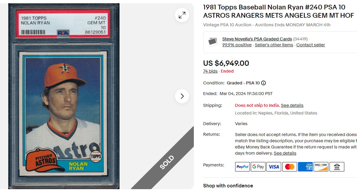 Nolan Ryan Rookie Card Value (With 10 Rare Baseball Cards)