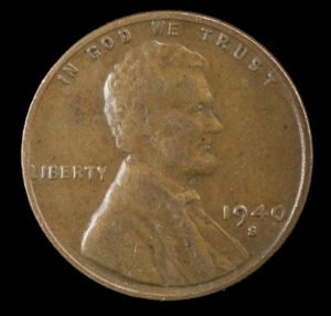1940 Lincoln Penny (Wheat Reverse)