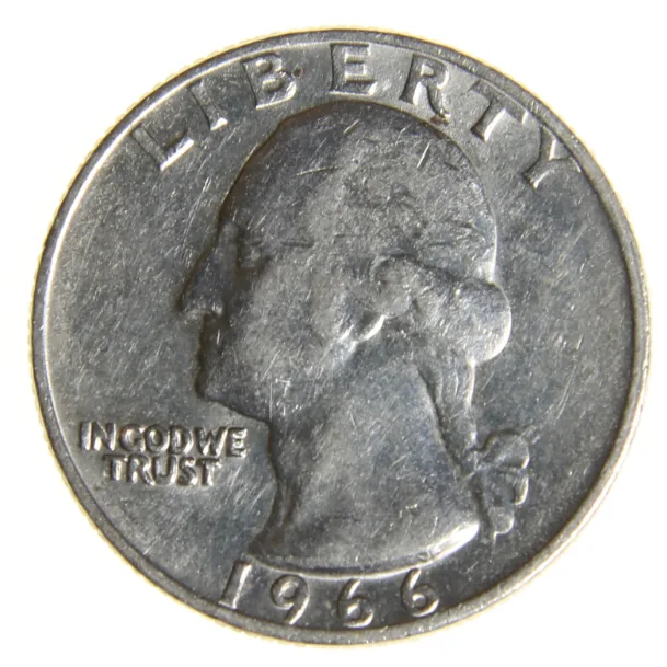 1966 Washington Quarter Obverse