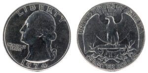 1974 Washington Quarter Coin