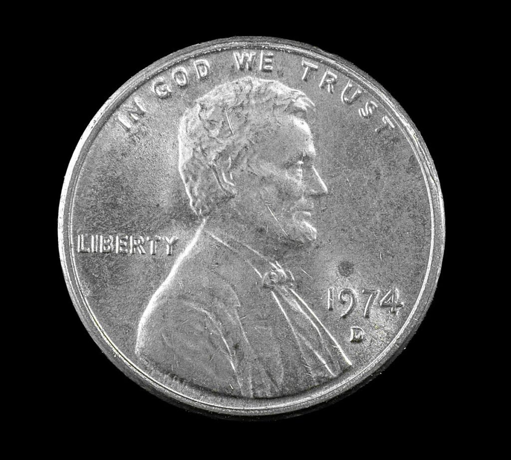 1974 Aluminum Lincoln Penny