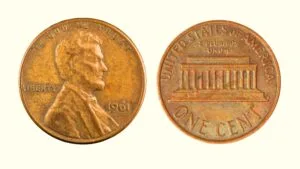 1961 Lincoln Memorial Penny
