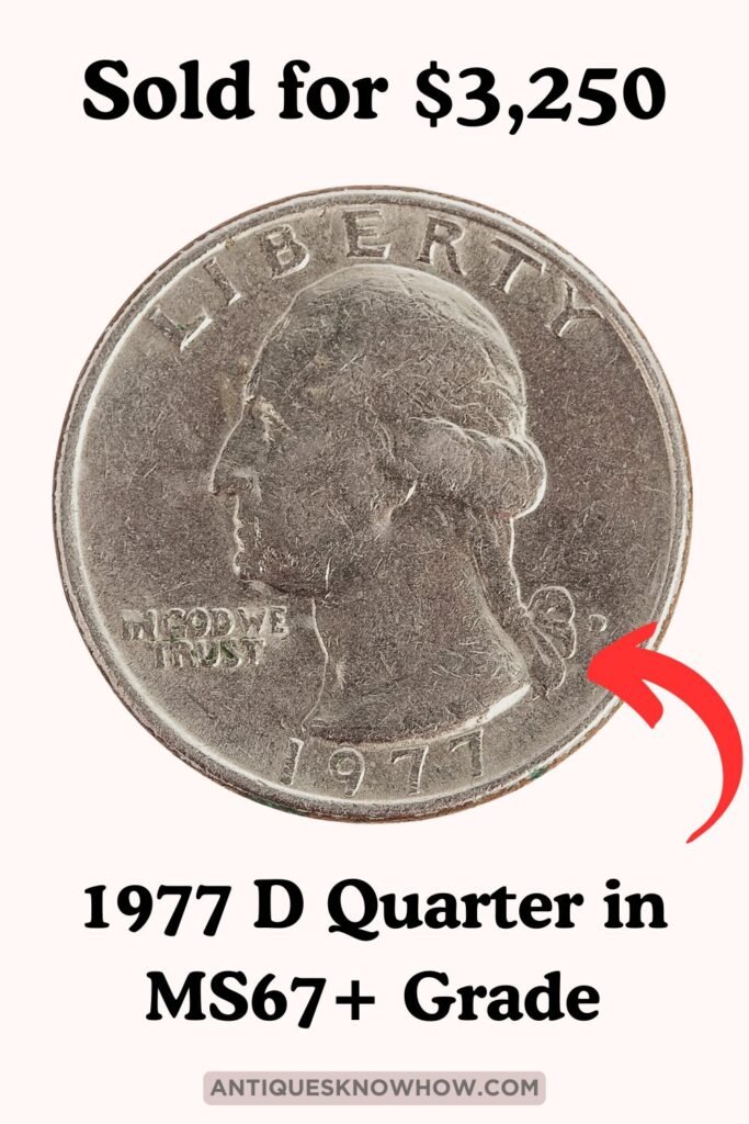 1977 D Washington Quarter