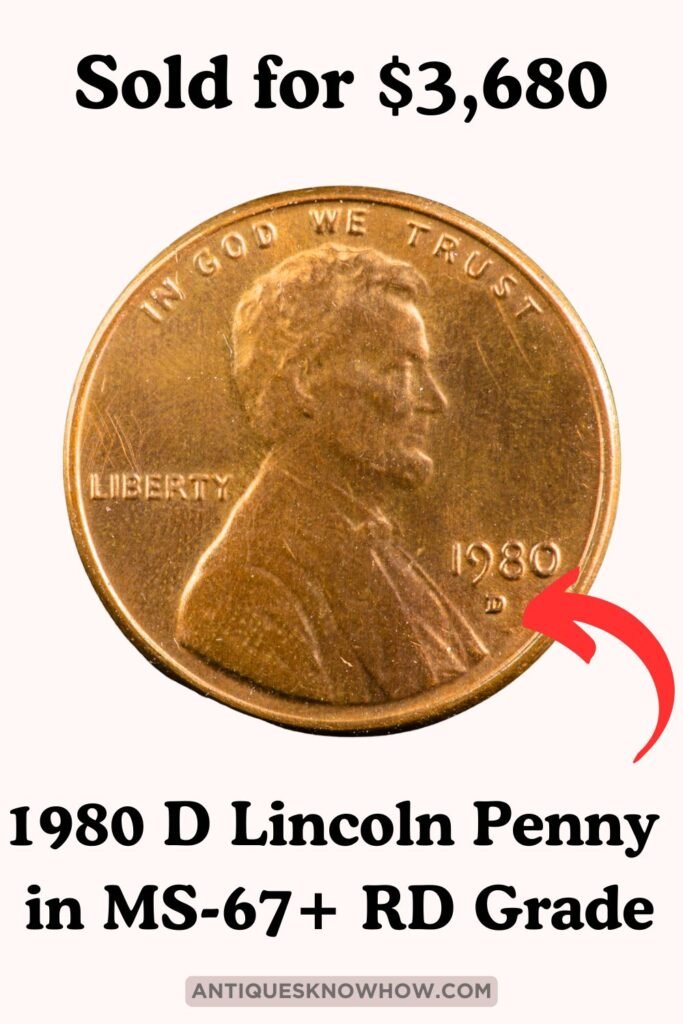 1980 Lincoln Penny Value (Rare Errors, Mint Marks & Proof)