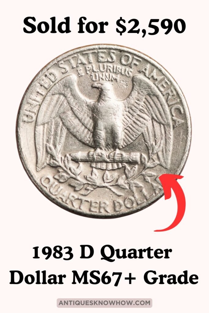 1983 D Washington Quarter