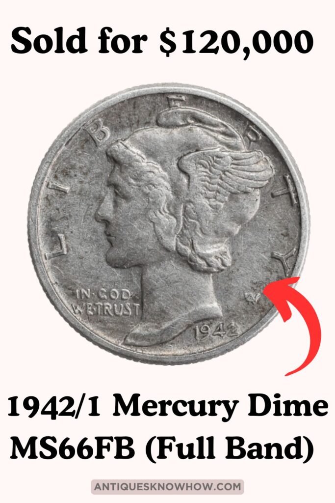 1942/1 Overdate Mercury Dime