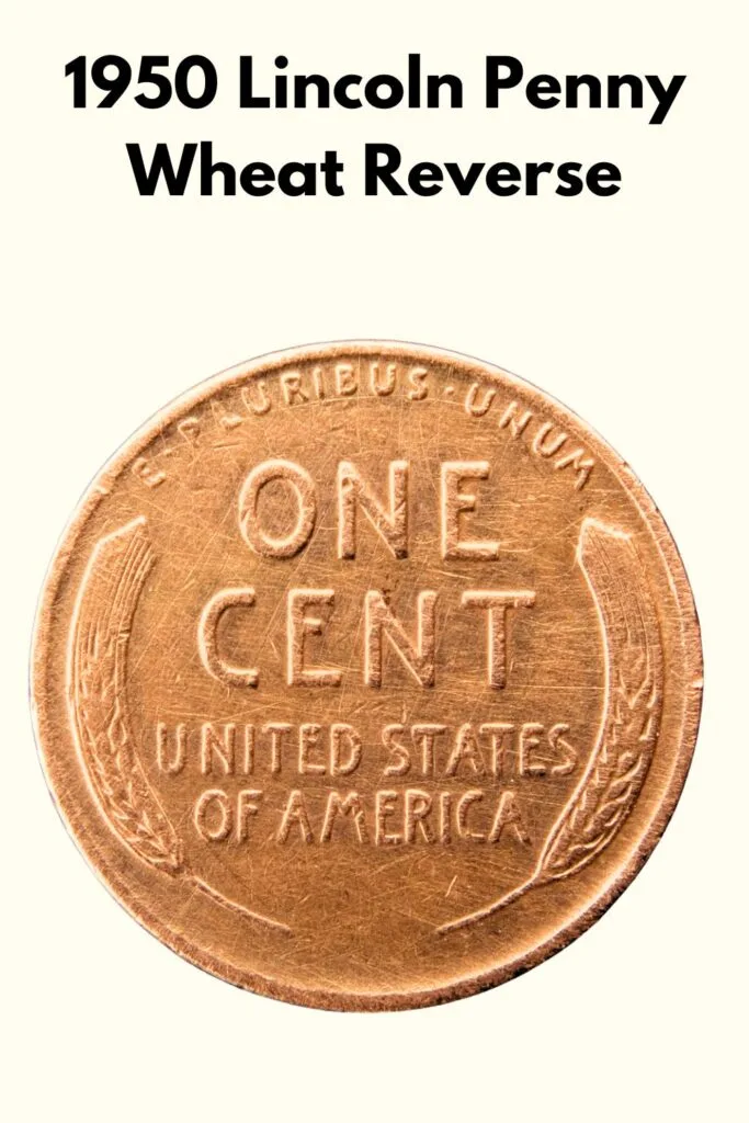 1950 Lincoln Wheat Penny Reverse