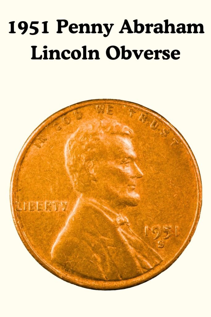 1951 Lincoln Wheat Penny Obverse