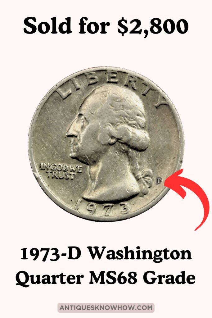 1973 D Washington Quarter