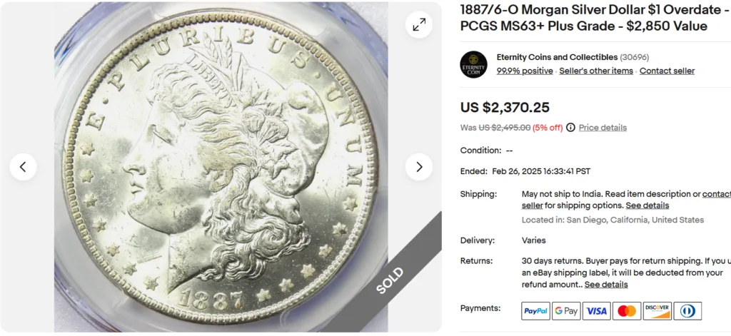 18876-O Morgan Dollar