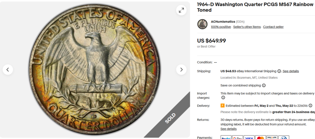 1964 D Quarter