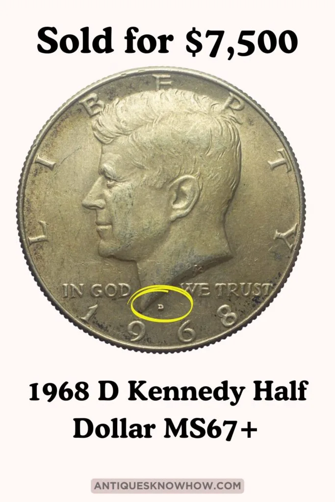 1968 D Kennedy Half Dollar