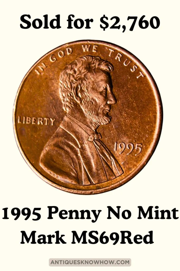 1995 Penny No Mint Mark