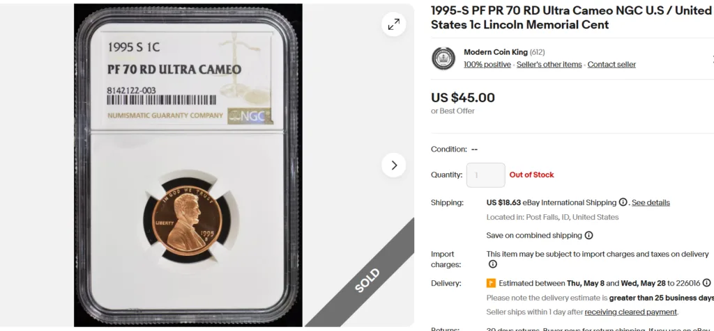 1995 Penny Proof