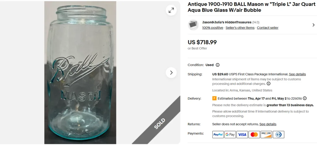 Antique Ball Mason Jar