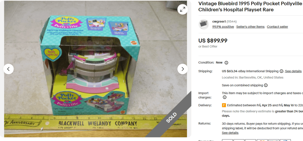 Bluebird 1995 Polly Pocket Toy