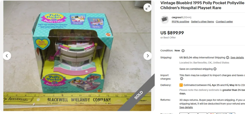 Bluebird 1995 Polly Pocket Toy