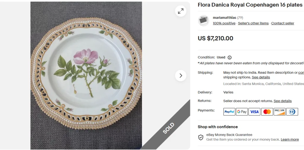 Flora Danica Royal Copenhagen Plates