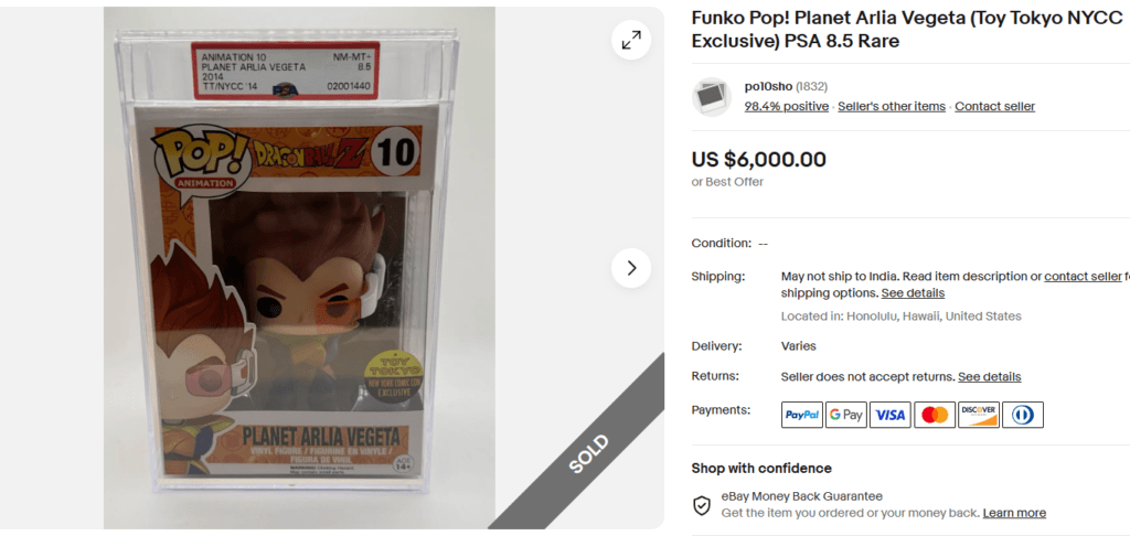 Funko Pop Planet Arlia Vegeta