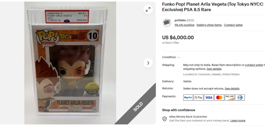 Funko Pop Planet Arlia Vegeta
