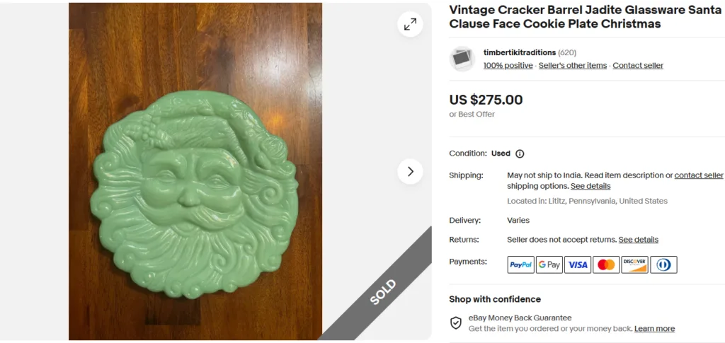 Jadeite Glass Plate