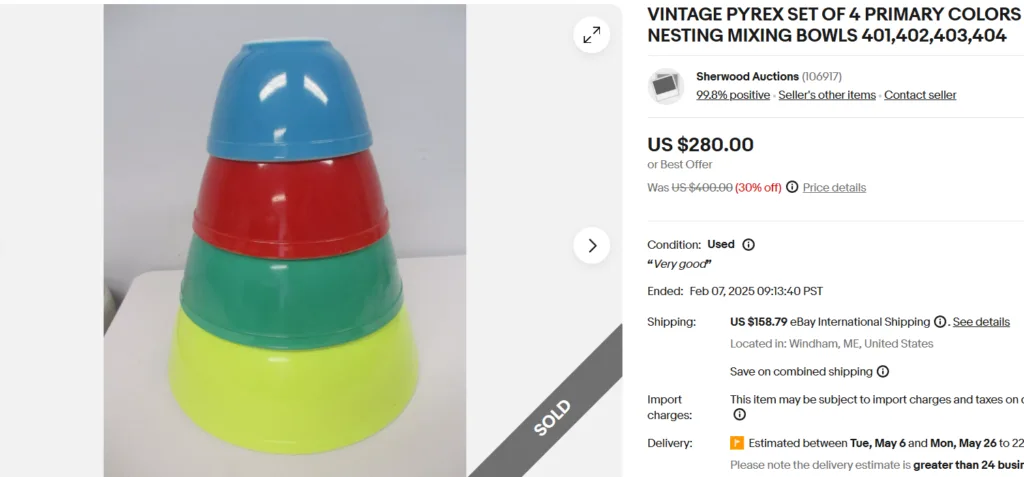 Pyrex Nesting Mixing Bowls