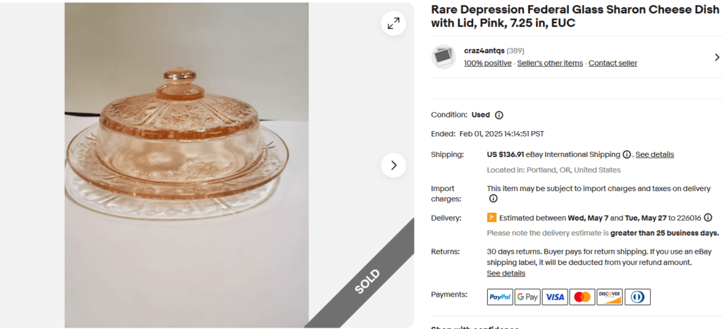 Vintage Depression Glassware