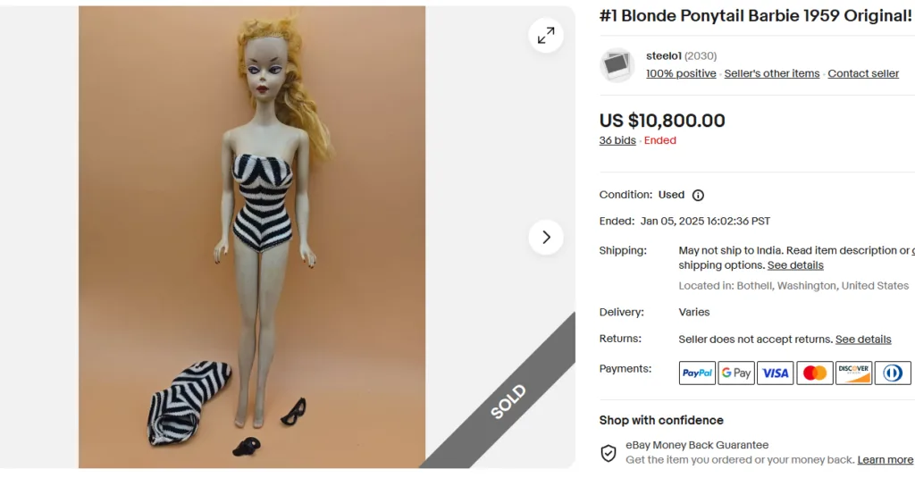 Vintage Ponytail barbie