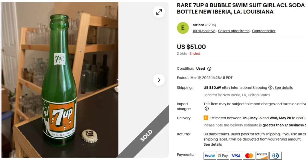 7up ACL “Bubble Girl” Bottle