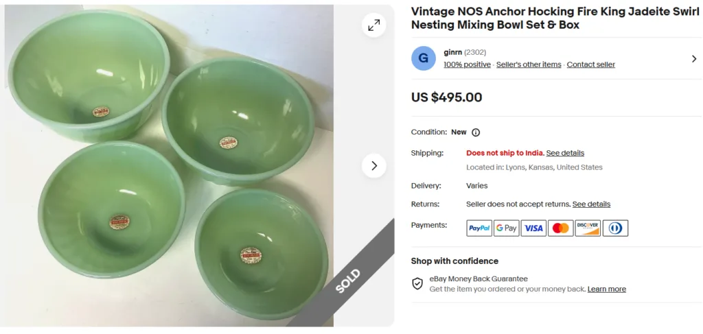 Fire-King Jadeite Mixing Bowls