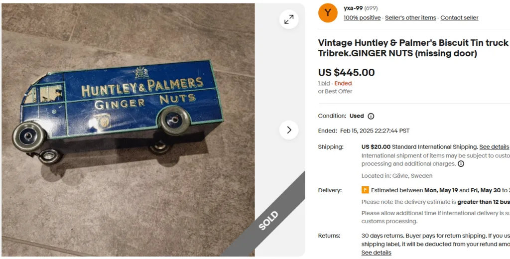 Huntley & Palmers Biscuit Trunk Tins
