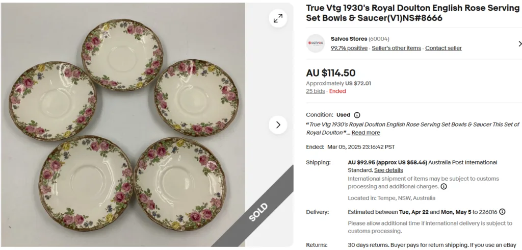 Royal Doulton English Rose Plates
