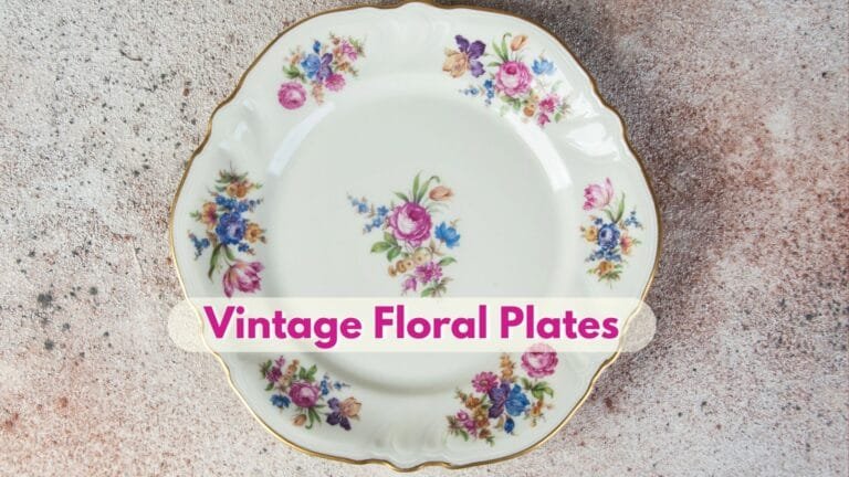 Vintage Floral Plates