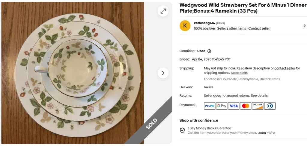 Wedgwood “Wild Strawberry” Plates
