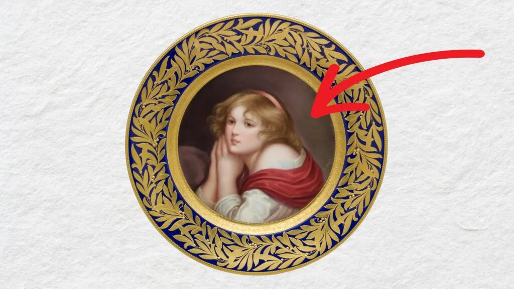 Bruno Geyer's Handpainted Portrait Cabinet Plate