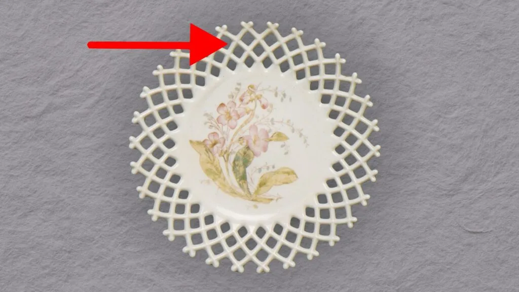 Challinor, Taylor and Company Lace Glass Plate