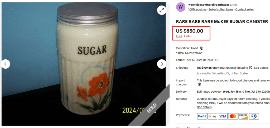 McKee Sugar Canister