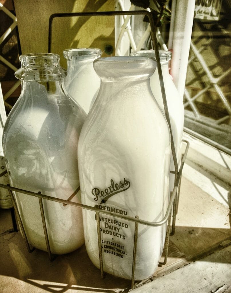 Old Milk Bottles