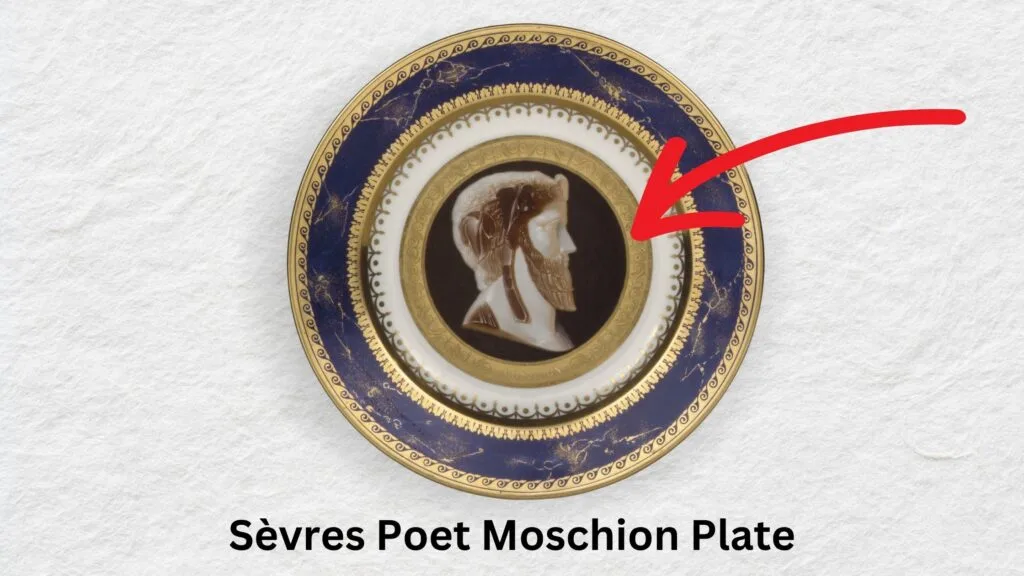 Sèvres Plate with Portrait of Poet Moschion