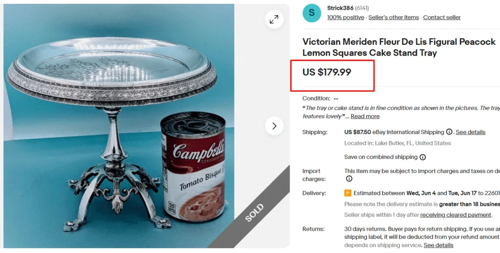 Silver-Plated Victorian Cake Stand